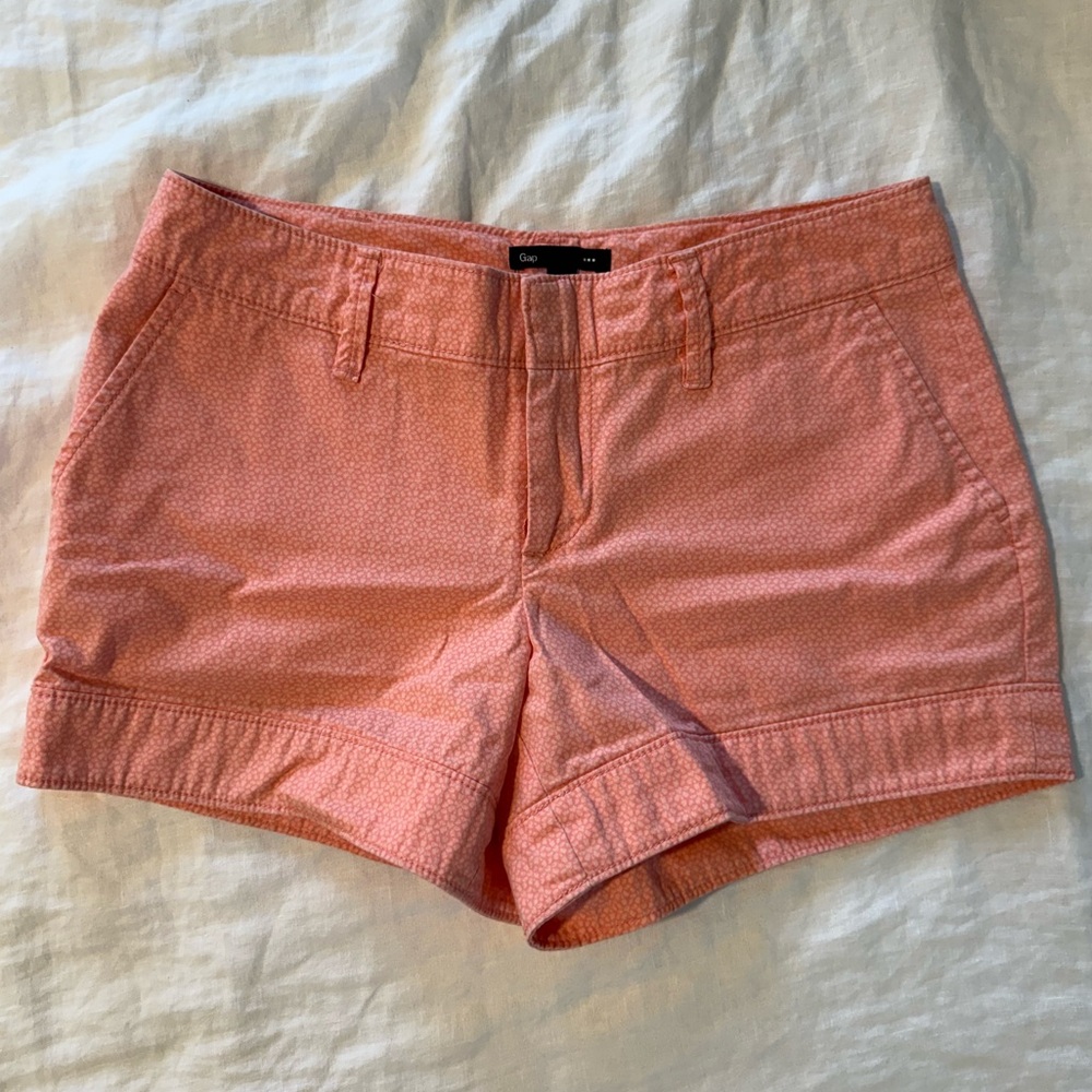 GAP Peach Coral Floral Daisy Women's Shorts 0